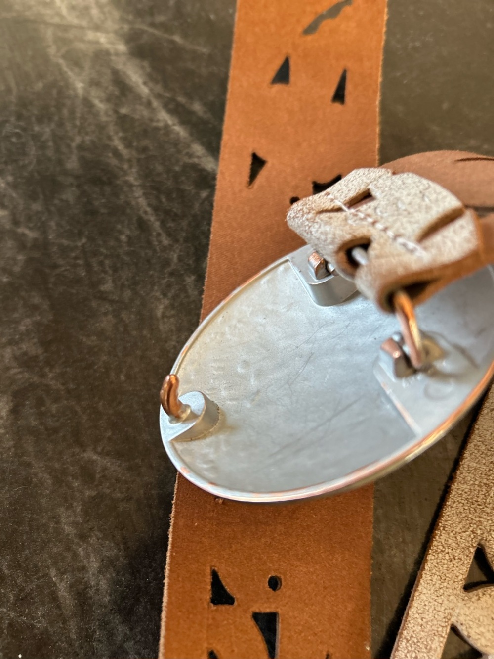 80s Belt Shak leather belt - Picture 10 of 11